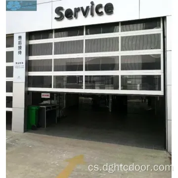 Vysoce kvalitní sekční garážová vrata se skleněnými panely